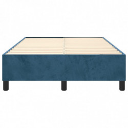 Boxspringbett Dunkelblau 120x200 cm Samt