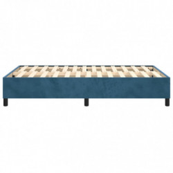 Boxspringbett Dunkelblau 120x200 cm Samt