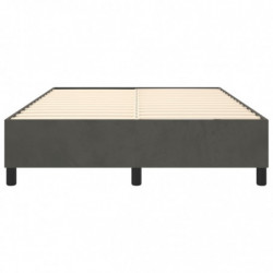 Boxspringbett Dunkelgrau 140x190 cm Samt