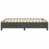 Boxspringbett Dunkelgrau 140x190 cm Samt