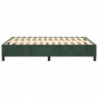 Boxspringbett Dunkelgrün 140x190 cm Samt