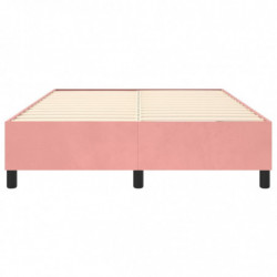 Boxspringbett Rosa 140x190 cm Samt