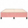 Boxspringbett Rosa 140x190 cm Samt