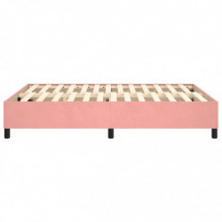 Boxspringbett Rosa 140x190 cm Samt