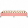 Boxspringbett Rosa 140x190 cm Samt