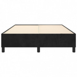 Boxspringbett Schwarz 140x200 cm Samt