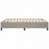 Boxspringbett Hellgrau 160x200 cm Samt