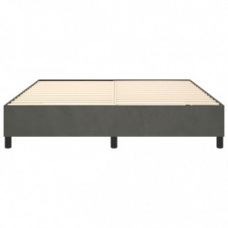 Boxspringbett Dunkelgrau 160x200 cm Samt