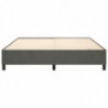 Boxspringbett Dunkelgrau 160x200 cm Samt