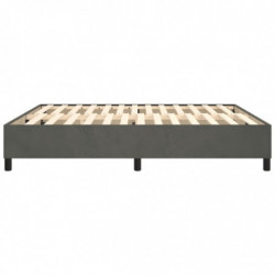 Boxspringbett Dunkelgrau 160x200 cm Samt