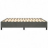 Boxspringbett Dunkelgrau 160x200 cm Samt