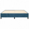 Boxspringbett Dunkelblau 160x200 cm Samt