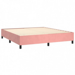 Boxspringbett Rosa 160x200 cm Samt