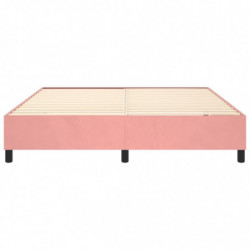 Boxspringbett Rosa 160x200 cm Samt