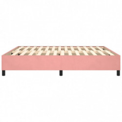 Boxspringbett Rosa 160x200 cm Samt