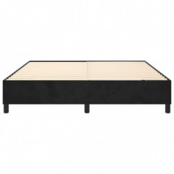 Boxspringbett Schwarz 180x200 cm Samt