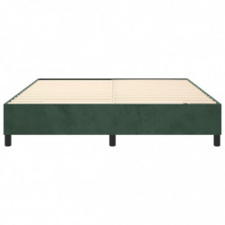 Boxspringbett Dunkelgrün 180x200 cm Samt