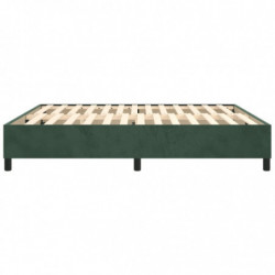 Boxspringbett Dunkelgrün 180x200 cm Samt