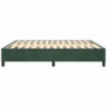 Boxspringbett Dunkelgrün 180x200 cm Samt