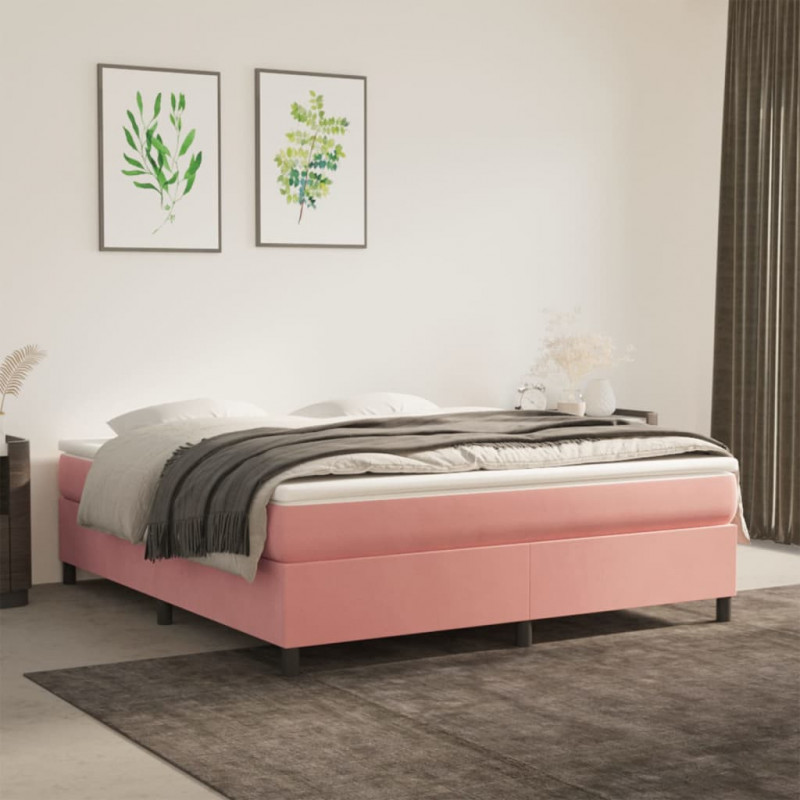 Boxspringbett Rosa 180x200 cm Samt