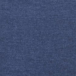 Bettgestell mit Kopfteil Blau 200x200 cm Stoff