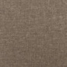 Bettgestell mit Kopfteil Taupe 180x200 cm Stoff