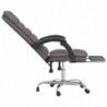 Bürostuhl mit Massagefunktion Grau Kunstleder
