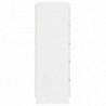 Schubladenschrank Hochglanz-Weiß 60x36x103 cm Holzwerkstoff