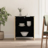 Sideboard Schwarz 62x38x70 cm Holzwerkstoff