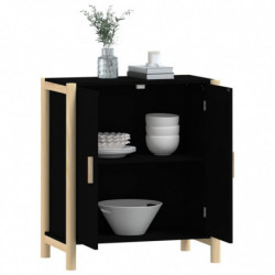 Sideboard Schwarz 62x38x70 cm Holzwerkstoff