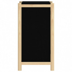 Sideboard Schwarz 62x38x70 cm Holzwerkstoff