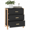 Sideboard Schwarz 62x38x70 cm Holzwerkstoff