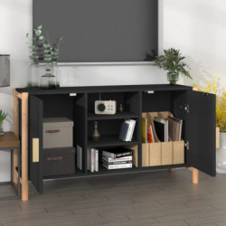 Sideboard Schwarz 107x38x60 cm Holzwerkstoff