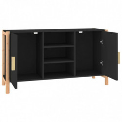 Sideboard Schwarz 107x38x60 cm Holzwerkstoff