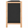 Sideboard Schwarz 107x38x60 cm Holzwerkstoff