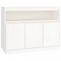 Sideboard Weiß 104,5x34x80 cm Massivholz Kiefer