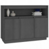 Sideboard Grau 104,5x34x80 cm Massivholz Kiefer