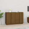 Sideboard Honigbraun 120x35x80 cm Massivholz Kiefer