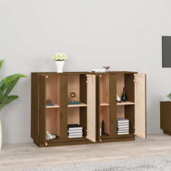 Sideboard Honigbraun 120x35x80 cm Massivholz Kiefer