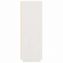 Highboard Weiß 60x40x116,5 cm Massivholz Kiefer