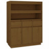 Highboard Honigbraun 89x40x116,5 cm Massivholz Kiefer