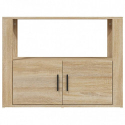 Sideboard Sonoma-Eiche 80x30x60 cm Holzwerkstoff