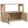 Sideboard Sonoma-Eiche 80x30x60 cm Holzwerkstoff