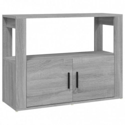 Sideboard Grau Sonoma 80x30x60 cm Holzwerkstoff