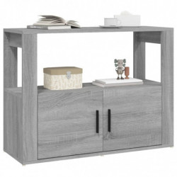 Sideboard Grau Sonoma 80x30x60 cm Holzwerkstoff