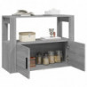 Sideboard Grau Sonoma 80x30x60 cm Holzwerkstoff