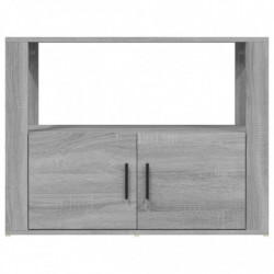 Sideboard Grau Sonoma 80x30x60 cm Holzwerkstoff