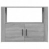 Sideboard Grau Sonoma 80x30x60 cm Holzwerkstoff