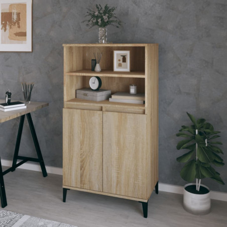 Highboard Sonoma-Eiche 60x36x110 cm Holzwerkstoff