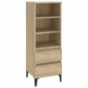 Highboard Sonoma-Eiche 40x36x110 cm Holzwerkstoff